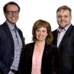 Lars Thunberg, Cecilia Engström och Anders Lundström, Kristdemokraternas tre toppnamn på kommunlistan i Helsingborg 2014.