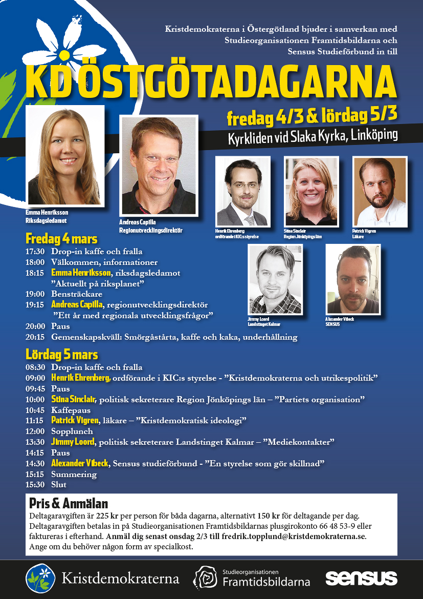 Kristdemokraterna I Link ping KD stg tadagarna 4 5 Mars Kristdemokraterna I Link ping KD stg tadagarna 4 5 Mars