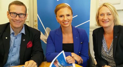 Magnus Engström, Sara Skyttedal och Liselotte Fager.