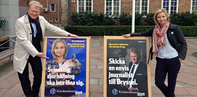 Lars Adaktusson och Ebba Busch Thor toppar Kristdemokraternas lista till EU valet