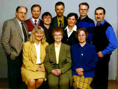 Kristdemokraternas toppkandidater i kommunfullmäktigevalet den 20 september 1998. (Foto: Fotograf Mäster Olof)