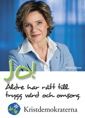JO! Äldre har rätt till trygg vård och omsorg. Maria Larsson. Kristdemokraterna