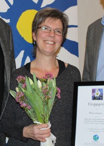 Anette Carlsson fick Vitsippspriset 2015