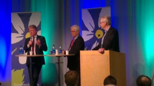 Europasamarbete med tydliga grundvärderingar - seminarium med Lars Adaktusson och Alf Svensson, med Mats Odell som moderator. (Foto: Håkan Johansson)