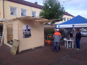 Valstugan strax före invigningen. (Foto: Håkan Johansson)