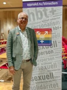 Från femte till fjärde plats. Håkan Johansson på Kristdemokraternas höstkonvent i Vaggeryd. (Foto: Carl Cunningham)