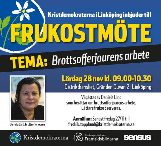 Kristdemokraterna I Linköping | Frukostmöte 28 Nov - Brottsofferjourens ...