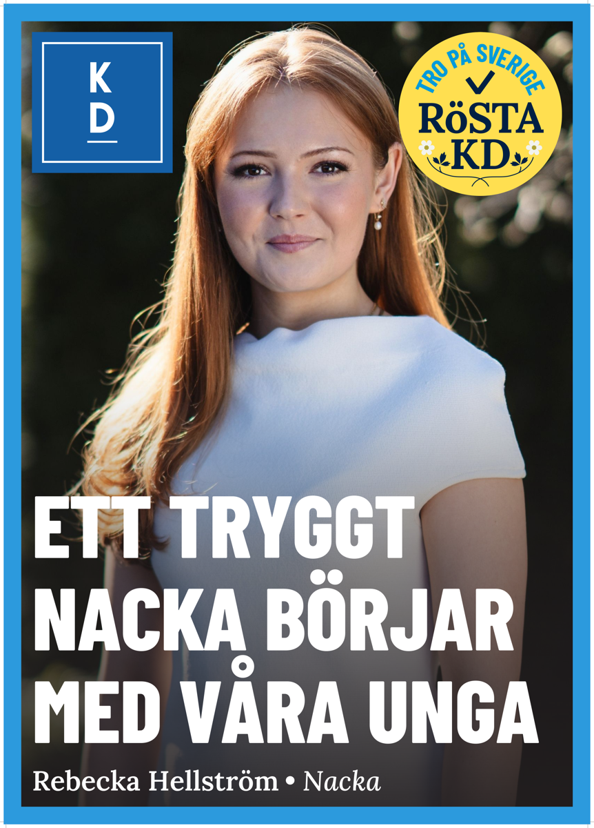 Ett tryggt Nacka börjar med våra unga - Rebecka Hellström