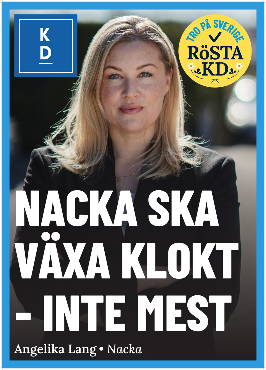 Nacka ska växa klokt - inte mest - Angelika Lang