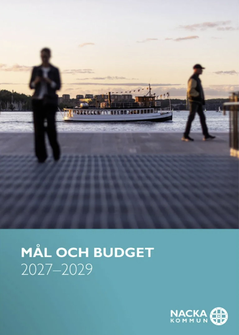 Framsidan till Mål och budget 2027–2029