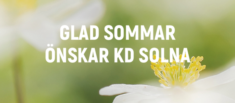 Kristdemokraterna I Solna Glad Sommar Kristdemokraterna I Solna 