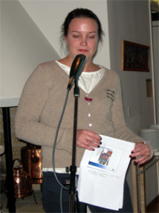 Hannah Ekeroos Sturesson (KD), Göran Hägglunds pressekreterare. (Foto: Håkan Johansson)
