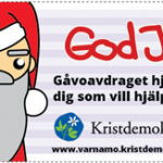 God Jul. Gåvoavdraget hjälper dig som vill hjälpa andra! Kristdemokraterna. www.varnamo.kristdemokraterna.se