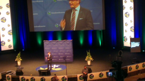 1300 kristdemokrater på plats för att lyssna på Sveriges bästa partiledare Göran Hägglund vid partiets kommun- och landstingspolitiska dagar på Svenska mässan i Göteborg. Maffigt! (Foto: Håkan Johansson)