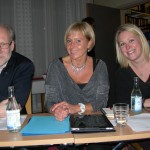 Höststämmans charmanta presidium Stefan Attefall, Camilla Rinaldo Miller och Stina Sinclair. (Foto: Håkan Johansson)