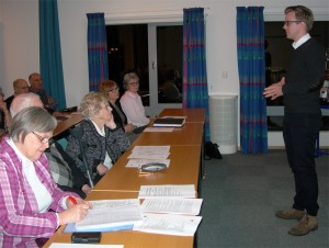 Värnamos kristdemokrater håller årsmöte med alltid lika taggade Andreas Carlson som gästtalare. (Foto: Håkan Johansson)