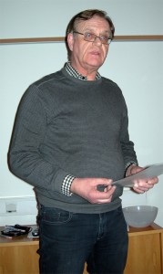 Ansvarsfrihet! Det var vad revisorerna genom Lennart Swerlander ville bevilja styrelsen. (Foto: Håkan Johansson)