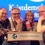 Alla värnamobor på Kristdemokraternas extra Riksting i Stockholm fick plats‬ i Folkets hus talarstol! (Foto: Anna-Karin Yngvesson)