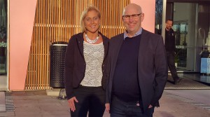 Camilla Rinaldo Miller och Gottlieb Granberg inför SKL:s kongress i Karlstad. (Foto: Privat)