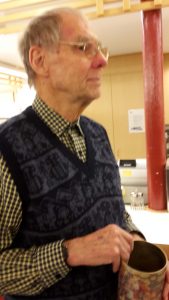 Lennart Lindgren var lotteriföreståndare som vanligt. (Foto: Gunnar Crona)