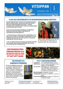 Medlemstidningen Vitsippan, december 2017.