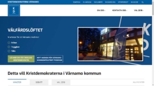 Den nya mallen för vår webbplats följer partiets så att läsaren kan känna igen partiet på dess olika nivåer.