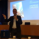 - Kristdemokraterna har lösningar på Sveriges kriser, sade Andreas Carlson i sitt tal. Därför är Kristdemokraterna en valvinnare! (Foto: Håkan Johansson)