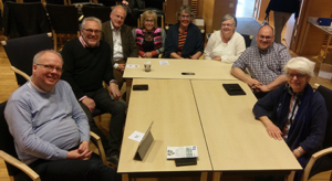 Värnamodelegationen samlad i Rosensalen. (Foto: Jenny Larsen)