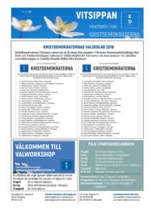 Medlemstidningen Vitsippan, maj 2018.