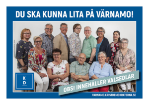 Kuvertet som valmanifest och valsedlar kommer ut till alla hushåll i. (Produktion: Skilltryck)