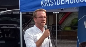 Andreas Carlson, Kristdemokraternas gruppledare i Riksdagen. (Foto: Håkan Johansson)