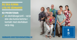 DU SKA KUNNA LITA PÅ VÄRNAMO! KD PRIORITERAR: * en elevhälsogaranti - varje elev ska kunna komma i kontakt med elevhälsan varje dag. https://varnamo.kristdemokraterna.se #välfärdslöftet