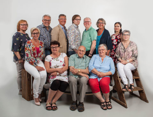Några av Kristdemokraternas kandidater i valet till Värnamo Kommunfullmäktige. (Foto: Studiofotograferna)