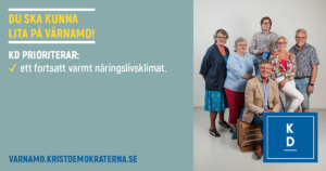 DU SKA KUNNA LITA PÅ VÄRNAMO! KD PRIORITERAR: * ett fortsatt varmt näringslivsklimat- https://varnamo.kristdemokraterna.se #välfärdslöftet #teamebba