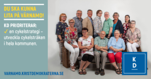 DU SKA KUNNA LITA PÅ VÄRNAMO! KD PRIORITERAR: * en cykelstrategi – utveckla cykelstråken i hela kommunen. https://varnamo.kristdemokraterna.se #välfärdslöftet #teamebba
