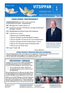 Medlemsbladet Vitsippan, oktober 2019.