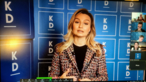 Ebba Busch talade på jönköpingsdistriktets vårstämma. (Foto: Håkan Johansson)