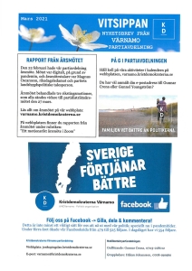 Medlemsbladet Vitsippan, mars 2021.