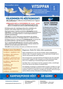 Medlemsbladet Vitsippan, maj 2022.