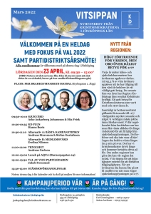 Medlemsbladet Vitsippan, mars 2022.