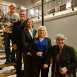 Topp 5 på Kristdemokraternas kommunvalsedel. Håkan Johansson (2), Stig Claesson (4), Jenny-Anne Hugosson (3), Camilla Rinaldo Miller (1) och Margareta Lindahl (5). (Foto: Emanuel Aspler)